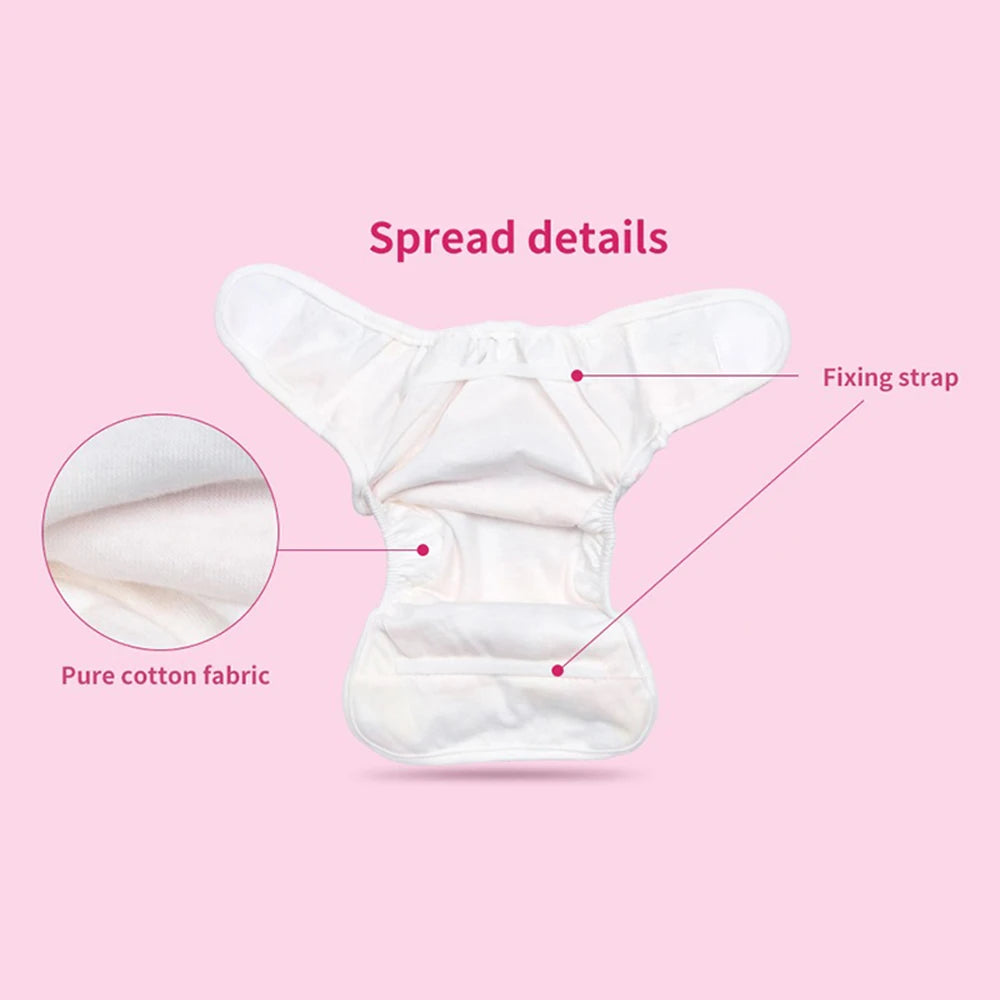 Reborn Baby Dolls Diapers Accessories 4-Piece Pack Fit for 17-24 inch Reborn Dolls Newborn Underwear Reusable Washable