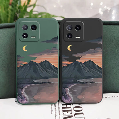Beautiful River Phone Case For Xiaomi Mi 17 15 14 14T 13 12 12X 12T 12S 11 11T Ultra 10 10T 9 9T Pro Lite Liquid Silicone Cover