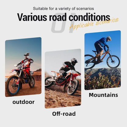 Horntour 2025 Adult Mountain Bike Helmet Full Face Integrally Molded Motorcycle Riding Safety Bicycle Helmet Head Protection