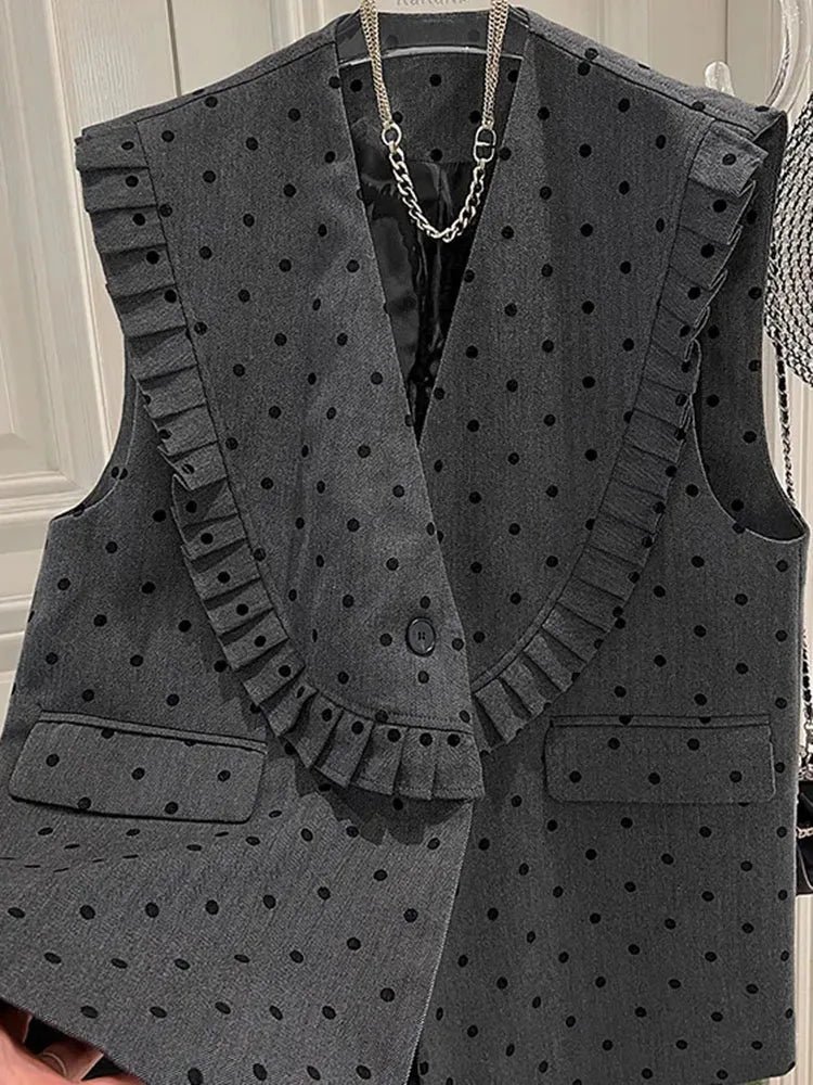 Ladies Vest Jacket 2025 Summer Leisure And Comfort Korean Women Waistcoat Temperament Fashion High-Quality Female Coat.