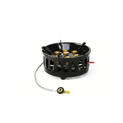 21000W Seven Star Stove Outdoor Portable Card Stove Outdoor Stove Camping Cookware Windproof and Fierce Fire Gas Stove Gas Stove