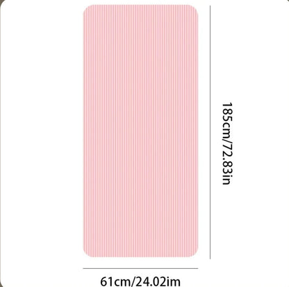 72 x 24 inch eco-friendly gym mat for women, 10mm thick double-sided textured yoga and pilates mat