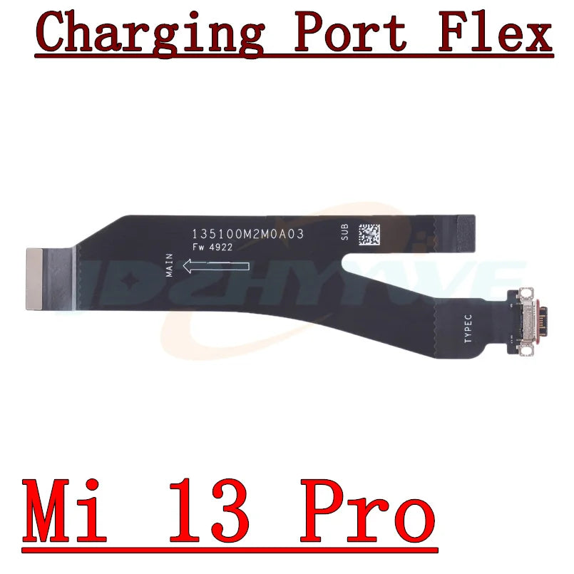USB Fast Charging Charger Board For Xiaomi Mi 10T 11T 11 Pro Ultra 12 12T 13 Pro Ultra 13T 14 Pro Main Motherboard Flex Cable
