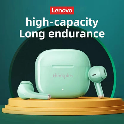New Lenovo LP40 Pro Bluetooth V5.3 Earphones Punchy Bass Sound Headset Full Compatible Low Latency Game Sports Music Headphones