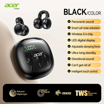 Acer OHR537 Wireless Earphones In-Ear Comfortable Earbuds HiFi Stereo Directional Sound Extra Long Standby