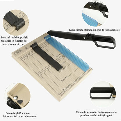 1pc Paper Cutter, Paper Cutter, Paper Photo Cutting Tool with Handle, Great for Paper, Labels, Photos and Cardstock