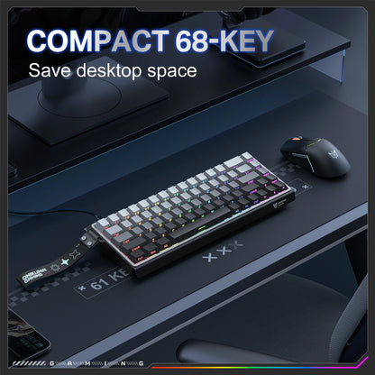 ONIKUMA NEW Magnetic Gaming Keyboards Wired 60% 0.01mm Rapid Trigg 8000Hz SOCD/Rs 0.125ms 128K Rate G69