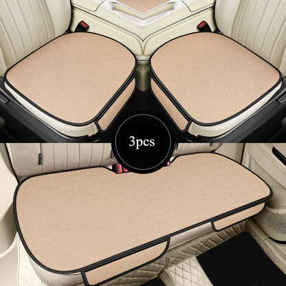 Car Seat Cushion Breathable Ice Silk Anti-Slip Car Seat Cover Set Four Seasons Universal Car Seat Cover Car Interior Accessories