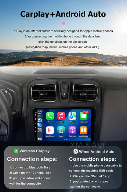 Car Radio Multimedia Video Player GPS Navigation QLED Touch Screen For Lada Niva 2021 - 2023 Android 16 Auto Wireless Carplay