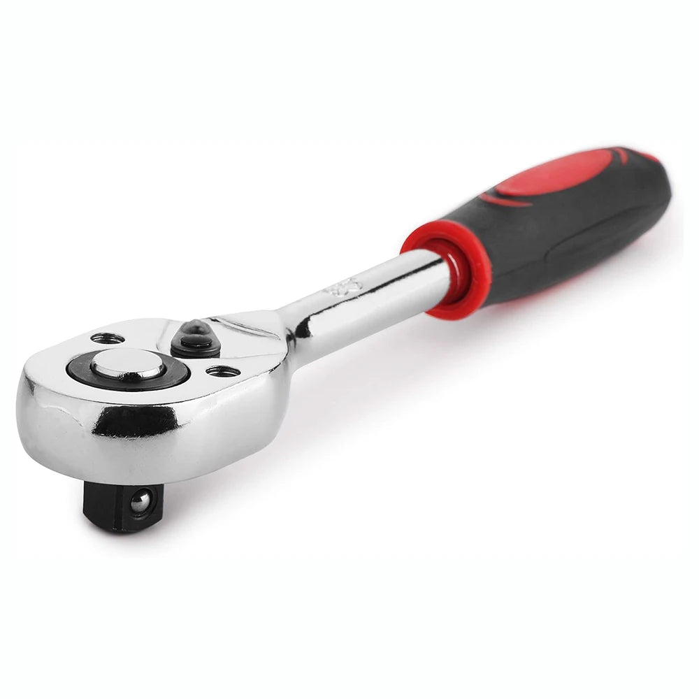 1/4 1/2 3/8 Inch Ratchet Wrench 24 Tooth Drive Ratchet Socket Wrench Tool Multi-funtion DIY Hand Tool Ratchet Handle Wrench