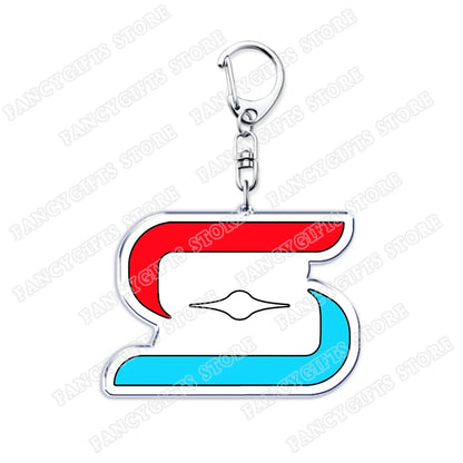 Popular Video Game Keychains for Accessories Bag Glados Aperture Laboratories Science Keyrings Jewelry Gamer Fans Gaming Gifts