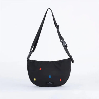 Cute Miffy Rabbit Crossbody Bag Cartoon Creative Folding Handbag Fashionable Underarm Bag Miffy Rabbit Cute Crossbody Bag