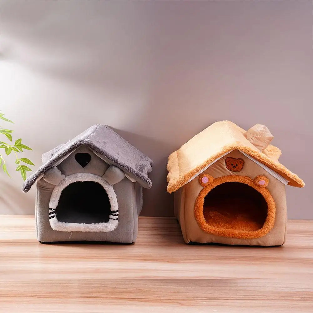 Ultra Soft Plush Pet Bed House Removable Washable Warm Kennel Mat Nest for Chihuahuas French Bulldog Cats Puppy Sleeping Bag
