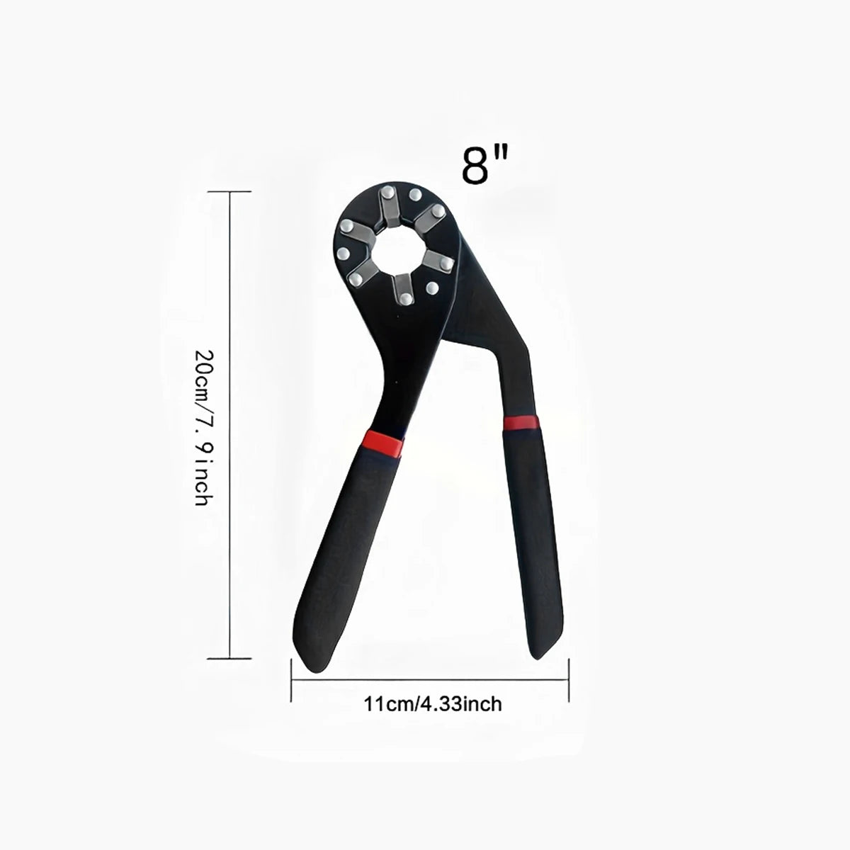 Magic Wrench 6 Inch 8 Inch Multi-purpose Hexagonal Alloy Steel Manual Clampable Movable Hexagonal Wrench