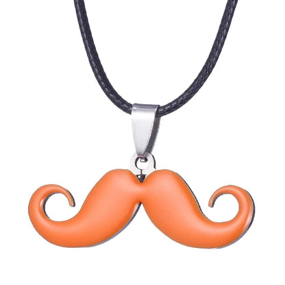 Hot Sale Stainless Steel Cute Classic Beard Pendant Necklace for Women Fashion Accessories Y2K Jewelry Party Gift Daily Wear