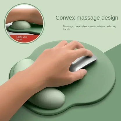 Gradient color mouse pad, comfortable wrist rest, non-slip mouse pad, soft mouse pad wrist rest, computer desktop foam mouse pad