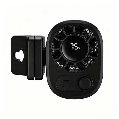 SEAMETAL Clip-On Car Fan 360° Rotatable 100-Speed Multi-Scene Portable Fan Long Service Life Lightweight USB Rechargeable