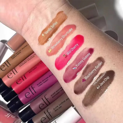 Elf Colorful Lip Gloss Multicolor Portable Lightweight Smooth Glossy Lip Oil Moisturizing Repair Makeup Christmas Gift for Women