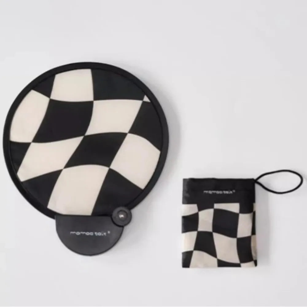 Portable Handheld Folding Fan with Storage Bag Compact And Portable Suitable for Outdoor Activities in Summer