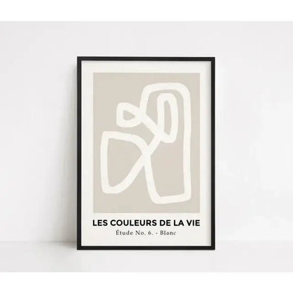 Modern Abstract Beige and White Canvas Painting  Scandinavian Neutral Wall Art Print for Home Decor  Art Gallery Poster