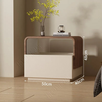 Display Vintage Night Stand Aesthetic Luxury Modern Nordic Nightstand Storage Italian Table De Nuit Bedroom Furniture