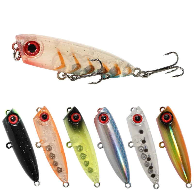 1 Stück 45 mm 3 g sinkender Bleistift-Angelköder Mini Popper Walking Dog künstlicher Hartköder Pesca Wobbler Swimbait Tackle Zubehör