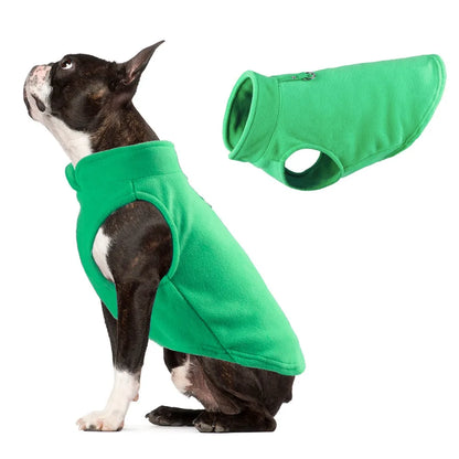 Warm Fleece Dogs Clothes Pet Dog Jacket Vest With D-Ring For Small Dog Cats Clothing French Bulldog Costumes Chihuahua Coat