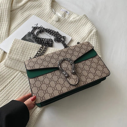 Fashion Popular Women's Bag Trend Brand Retro Chain Shoulder Bag High Quality Ladies Crossbody Bag Designer Luxury Handbag