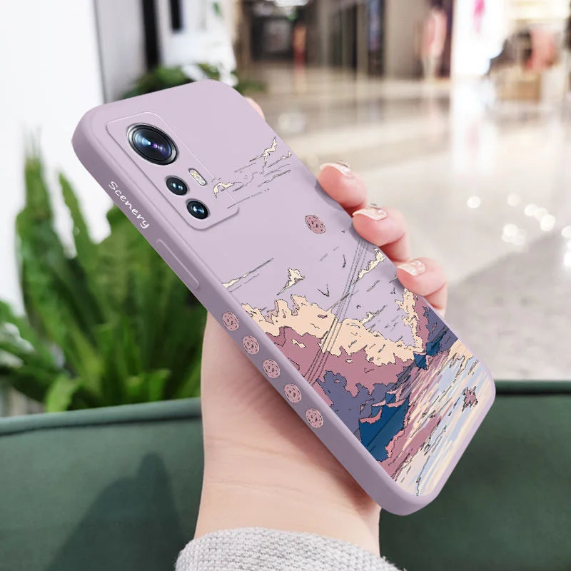 Anime Scenery Phone Case For Xiaomi Mi 14 13 13T 12S 12 11 Ultra 10 12T 11T 10T  Pro Lite Poco F5 F4 X4 M4 F3 X3 Pro 4G 5G GT