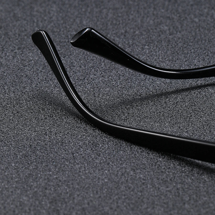 1Pc Men's Fashion Glasses New Trendy Square Frame Retro Rivet Y2K Music Festival Cool Street Style Decoration Suitable for Daily