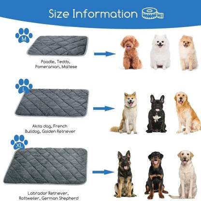 Pet Bed Mat Anti-Slip Self-Heating Dog Pad Folding Soft Warming Pet Pad Thermal Cozy Dog Kennel Mat for Cats and Dogs