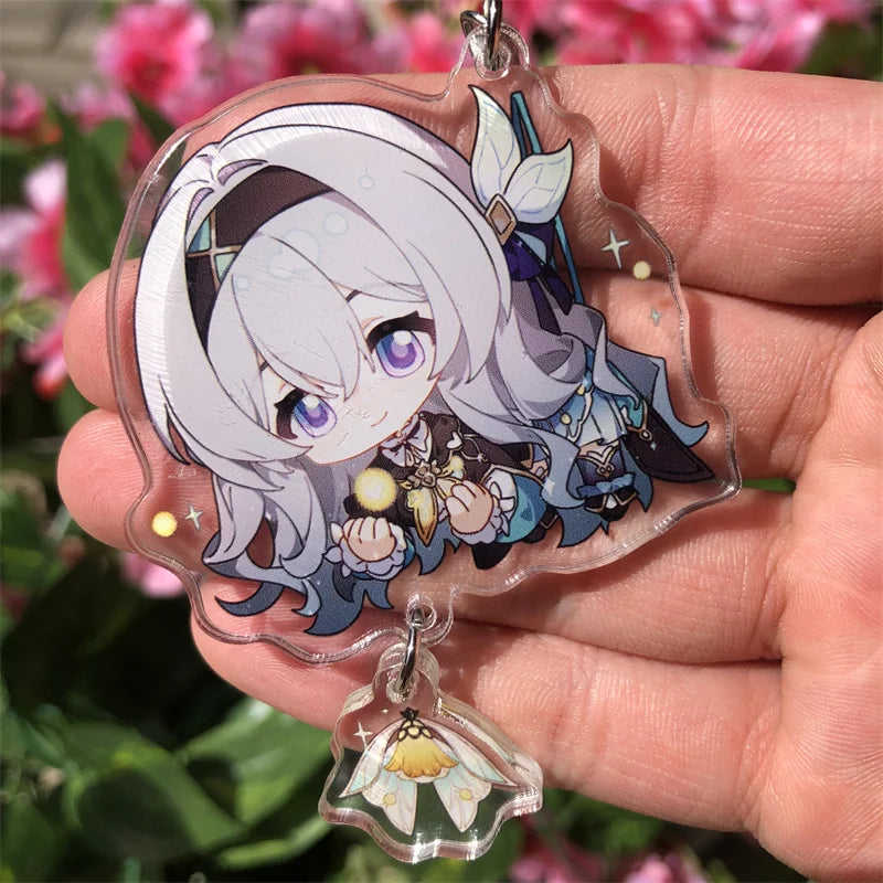 Honkai: Star Rail Kafka March 7th Dan Heng Clara Pom-Pom Cosplay COSTUME Keychain Accessories Key Chain Pendant Prop Xmas Gift