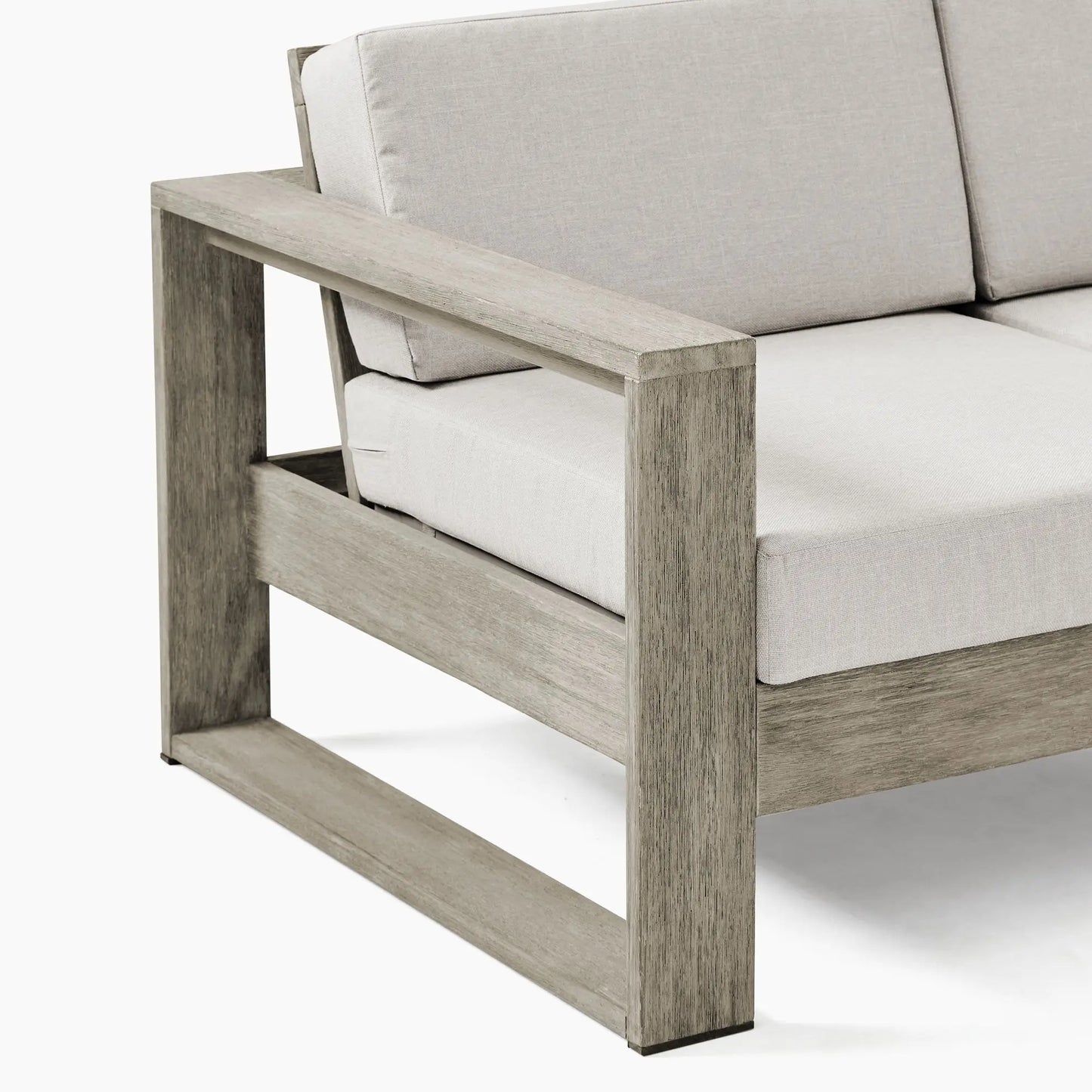 Modern Design Garden Sofa Set for Outdoor Patio Courtyard Leisure Teak Wooden Furniture for Home Hotel Villa Park Apartment