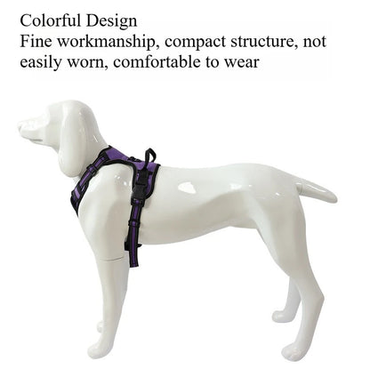 Dog Collars Harness Big Vests Leash Reflective Chest Strap Large Dog Chain Traction Rope Dog Pet Supplies Puppy Accessories