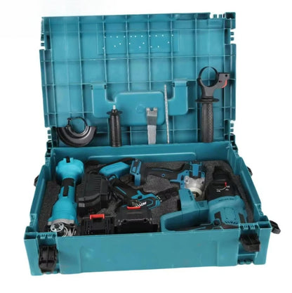 Power Tool Industrial Six-Piece Set Lithium Battery Brushless Tools Wrenches Angle Grinders Cutting Machines Electric Chain Saws