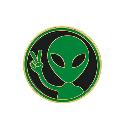 Funny Alien Enamel Pin Cartoon UFO Bigfoot Brooches for Clothes Badges on Backpack Bags Collar Hat Badge Lapel Pins Jewelry Gift