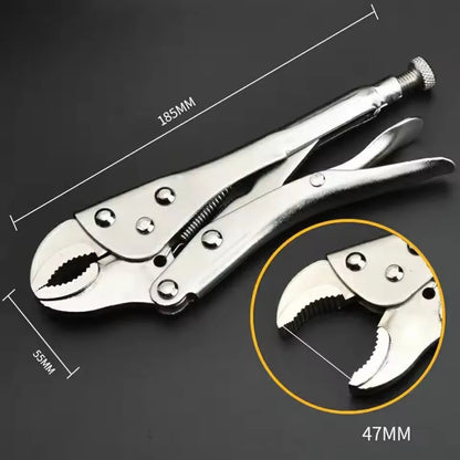 2025 Powerful Pliers, Multifunctional Pressure Pliers, Heavy-duty Tools, Industrial Grade Circular Mouth Force Wrench, C- type