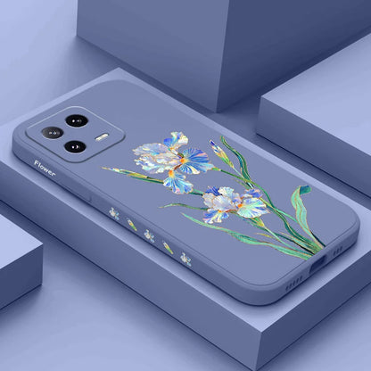 Messenger Flower Phone Case For Xiaomi 17 Mi 15 15T 14 14T 13 13T 12 12X 12T 12S 11 11T 10 10T 9 9T Pro Max  Lite Liquid Silicon