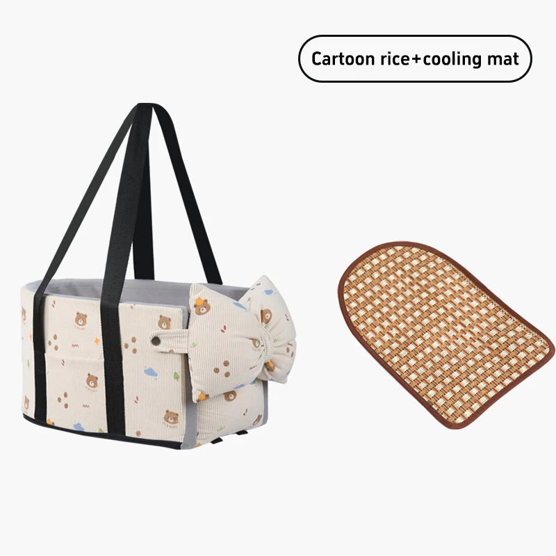 Car Carrying Dog Bed Pet Tote Bag Suitable For Small Dogs Pet Car Seat Cushions Universal Pet Travel Safety Bags Cat Car Beds
