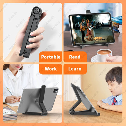 Portable Monitor Stand & Tablet Stand Holder Adjustable, Foldable, For 7 to 12 Inches Most Tablets, Kindle Fire and Smart Phones