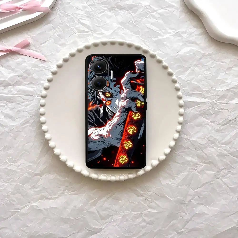 Anime Demon Slayer Phone Case For Xiaomi Mi 5X 8 9 10 11 12 Lite Pro 10T PocoX3pro PocoM3 Note 10 Pro Lite