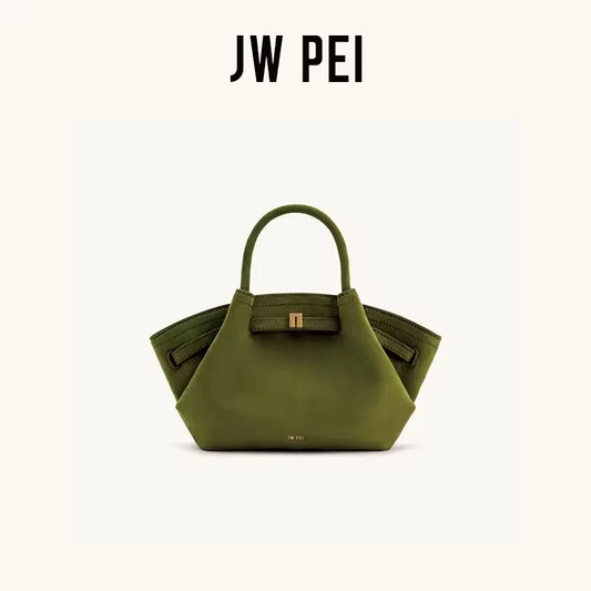 JW PEI Dumpling Bun New Small Women's Shoulder Crossbody Bag High Quality Handheld Small Bag Women'sMedium Faux Suede Tote Bag