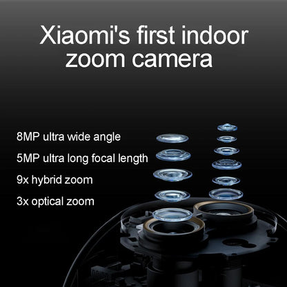 Xiaomi Smart Camera 4 9X Zoom Edition 8MP+5MP Dual Cameras f/1.6 ISP Large Aperture 4K Image Sensor AI Humanoid Pet Detection
