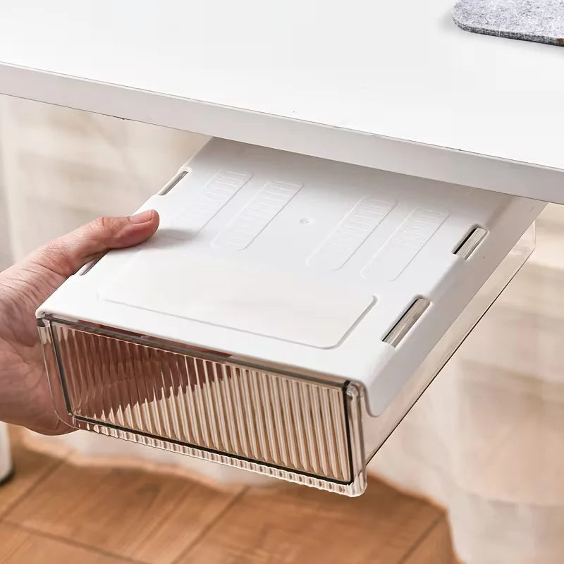 Desk drawer organizer, hidden storage drawer under the desk, suitable for organizing stationery in home offices