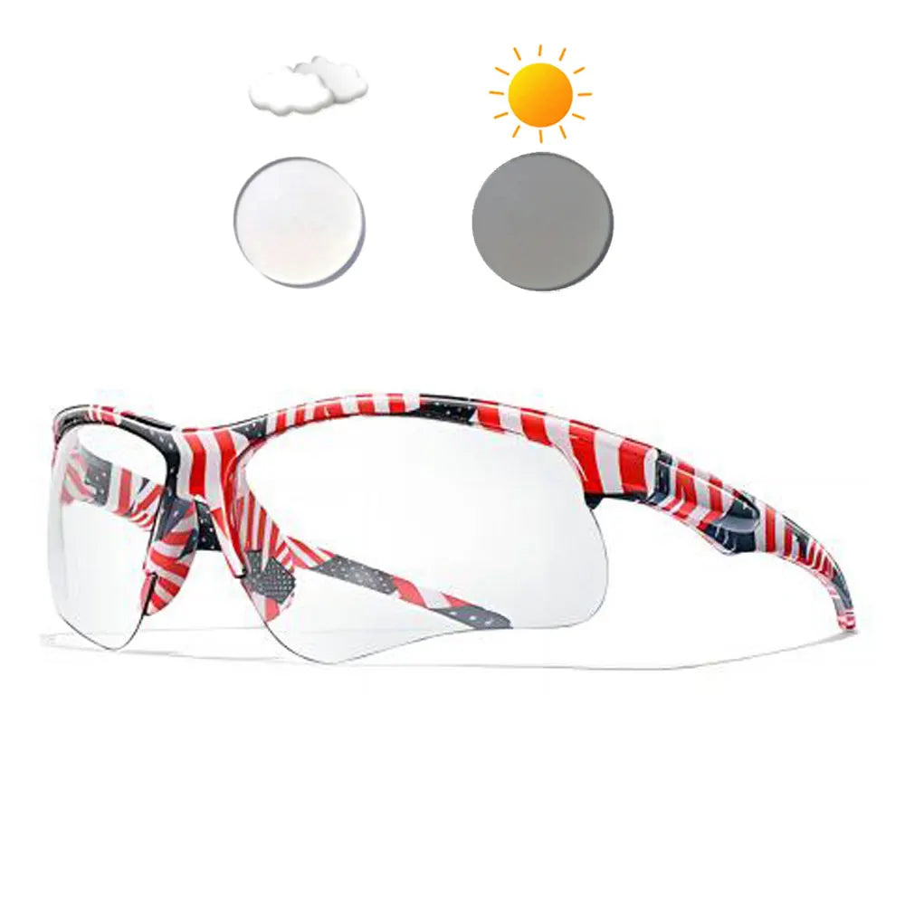 New Photochromic Cycling Sunglasses Men Women Outdoor Mtb Bicycle Sun Glasses Running Eyewear Sports Bike Windproof Goggles