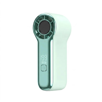 Portable LED Display Mini Handheld Fan USB Rechargeable High-speed Fan Strong Wind Cooling Fan Outdoor Travel Use