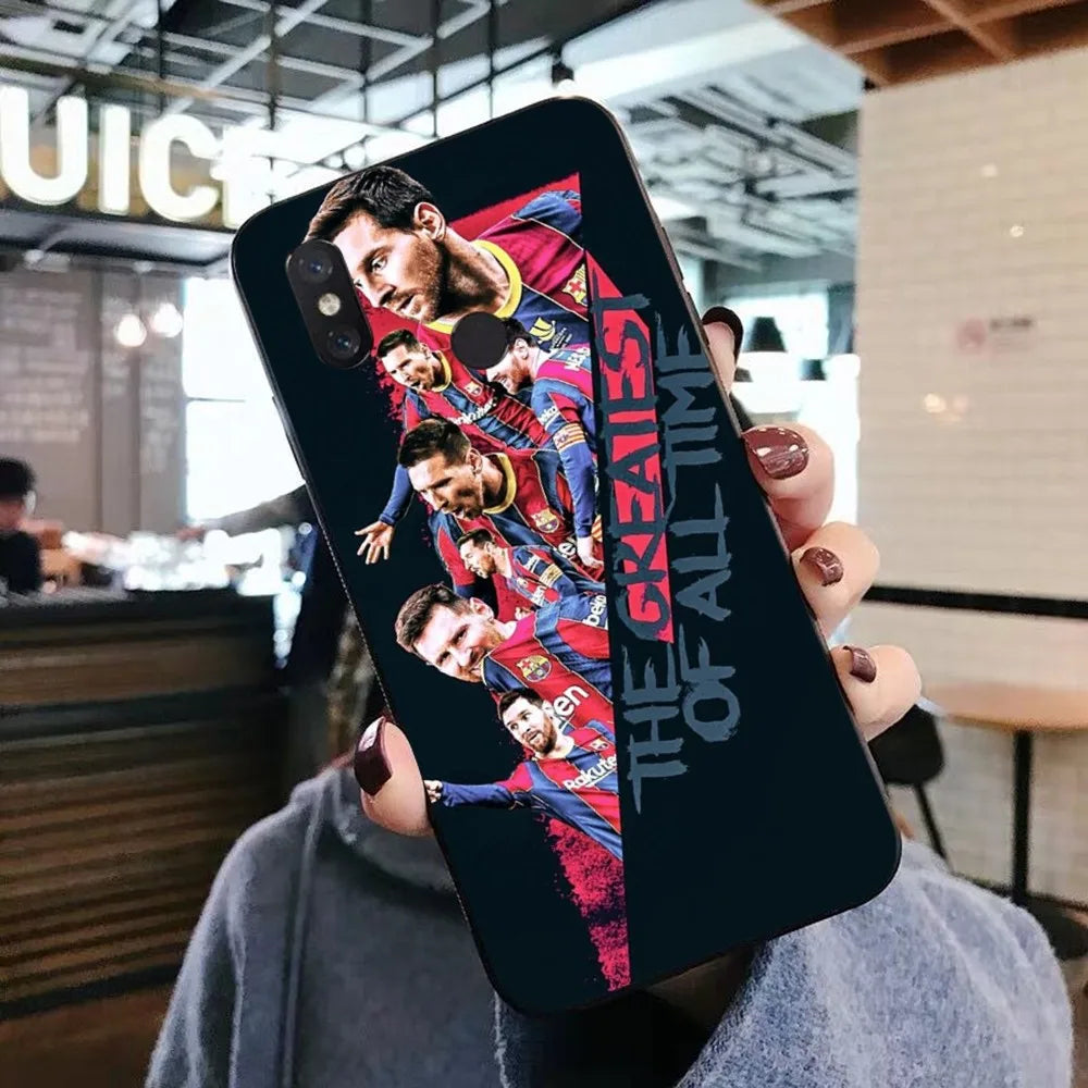Football Superstar M-Messi 10 Print Phone Case For Xiaomi Mi 5X 8 9 10 11 12 lite pro 10T PocoX3pro PocoM3 Note 10 pro lite