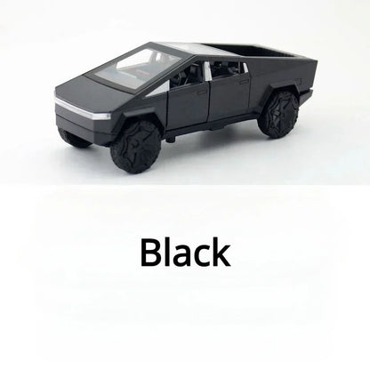 1:36 Cybertruck Pickup SUV Alloy Car Model Diecast Metal Toy Off-Road Vehicle Pull Back Truck Sound Light Toy Collection