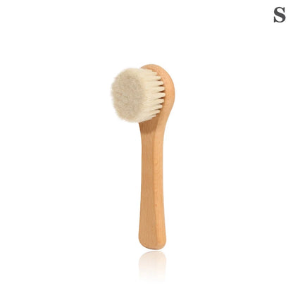 Baby Care Beech Wooden Handle Brush Newborn Infant Comb Head Massager for Baby Shower Pure Natural