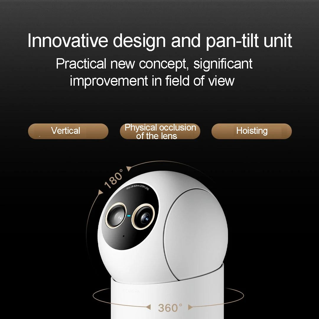Xiaomi Smart Camera 4 9X Zoom Edition 8MP+5MP Dual Cameras f/1.6 ISP Large Aperture 4K Image Sensor AI Humanoid Pet Detection
